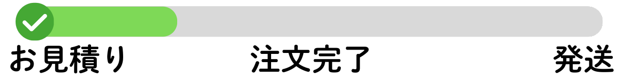 お見積りから注文完了まで